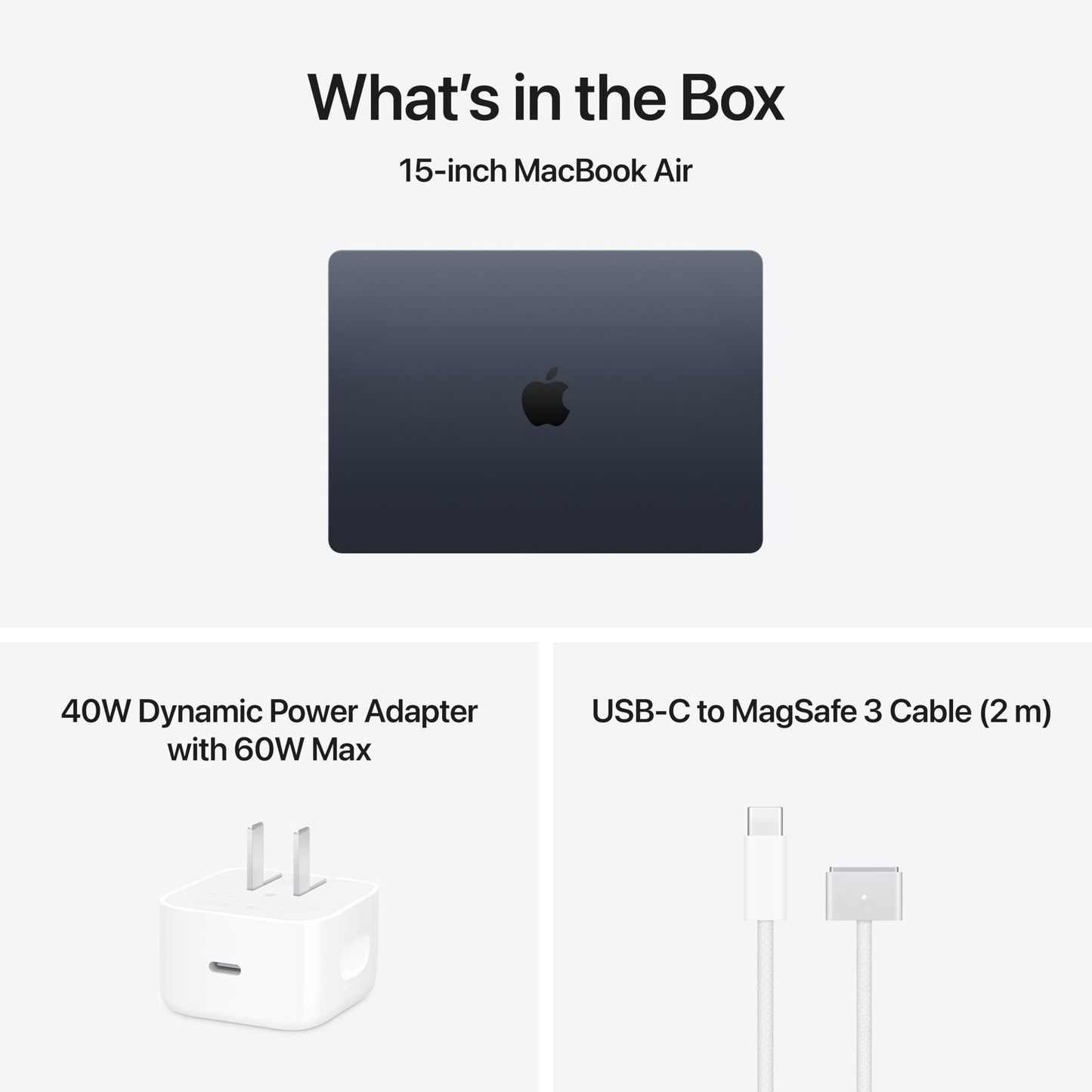 Apple 2026 MacBook Air 15-inch Laptop with M5 chip: Built for AI, 15.3-inch Liquid Retina Display, 16GB Unified Memory, 512GB SSD, 12MP Center Stage Camera, Touch ID, Wi-Fi 7; Midnight