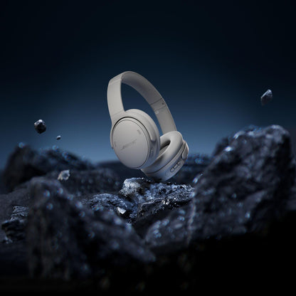 Bose QuietComfort Headphones - Wireless Bluetooth Headphones, Active Over Ear Noise Cancelling and Mic, USB-C Charging, Deep Bass, Up to 24 Hours of Playtime, Black