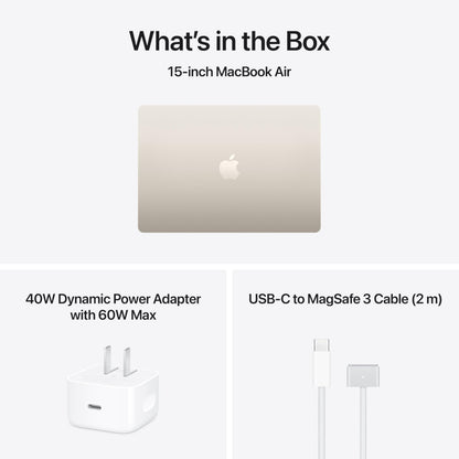Apple 2026 MacBook Air 15-inch Laptop with M5 chip: Built for AI, 15.3-inch Liquid Retina Display, 16GB Unified Memory, 512GB SSD, 12MP Center Stage Camera, Touch ID, Wi-Fi 7; Midnight
