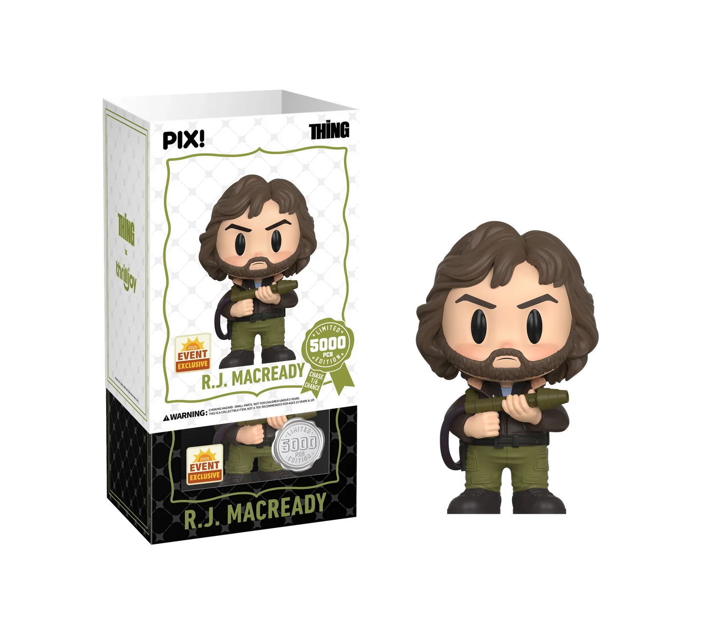 [Thrilljoy] [EXCLUSIVE] The Thing - R.J. MacReady LE5000 PIX Vinyl Figure (1 in 6 Chance at Chase)