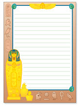SHAPES ETC. Large Notepad - Egyptian