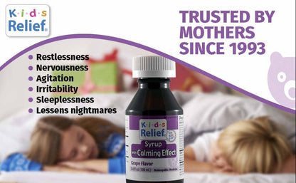 Kids Relief Calming Effect Syrup for Kids 0-12 Years, 3.4 oz