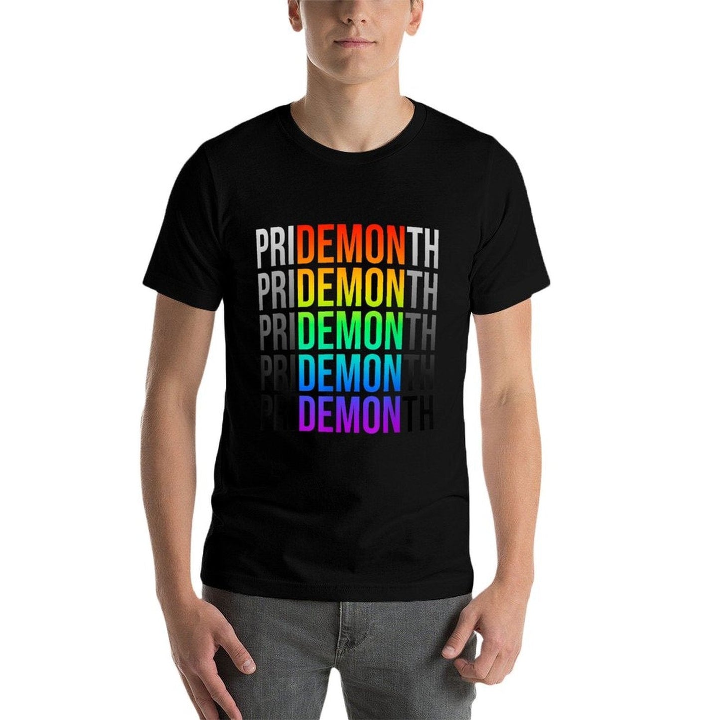 Pride Month Demon LGBT Gay Pride Month Transgender Lesbian  Summer-ready Fabric T-Shirt