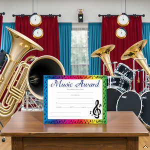 SHAPES ETC. Recognition Certificate - Music Award