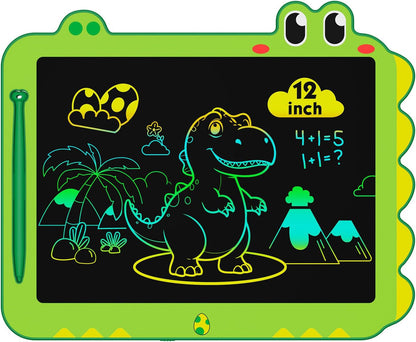 ORSEN 8.5 Inch LCD Doodle Board Tablet Toy - Green Dinosaur Drawing Pad for Kids 2-6 Years Old - Christmas and Birthday Gifts