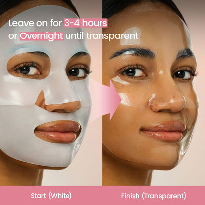 BIODANCE Bio-Collagen Real Deep Mask, Hydrating Overnight Hydrogel Face Mask, Pore Minimizing, Elasticity, Plumping, Travel Essentials & Self Care Gifts for Women, Korean Skin Care | 1.19oz(34g) x 4ea