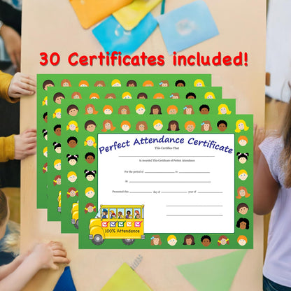 SHAPES ETC. Recognition Certificate - Perfect Attendance