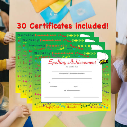 SHAPES ETC. Recognition Certificate - Spelling Achievement
