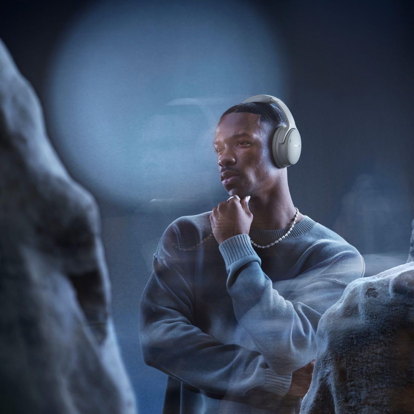 Bose QuietComfort Headphones - Wireless Bluetooth Headphones, Active Over Ear Noise Cancelling and Mic, USB-C Charging, Deep Bass, Up to 24 Hours of Playtime, Black