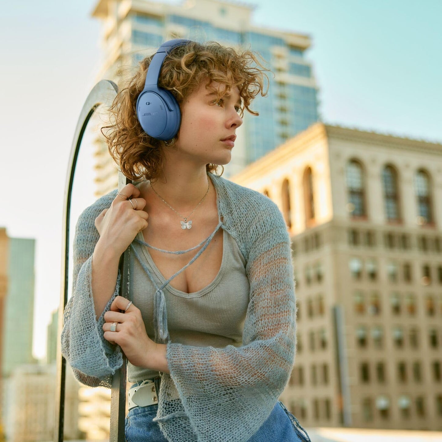 Bose QuietComfort Headphones - Wireless Bluetooth Headphones, Active Over Ear Noise Cancelling and Mic, USB-C Charging, Deep Bass, Up to 24 Hours of Playtime, Black