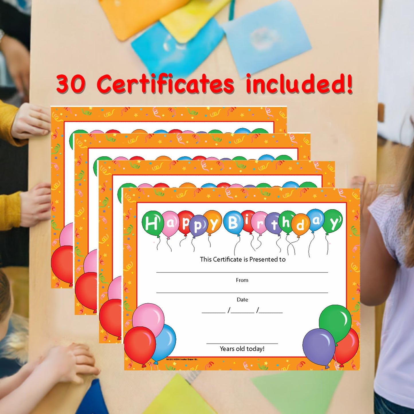 SHAPES ETC. Recognition Certificate - Birthday