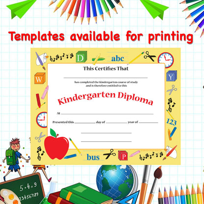 SHAPES ETC. Recognition Certificate - Kindergarten Diploma
