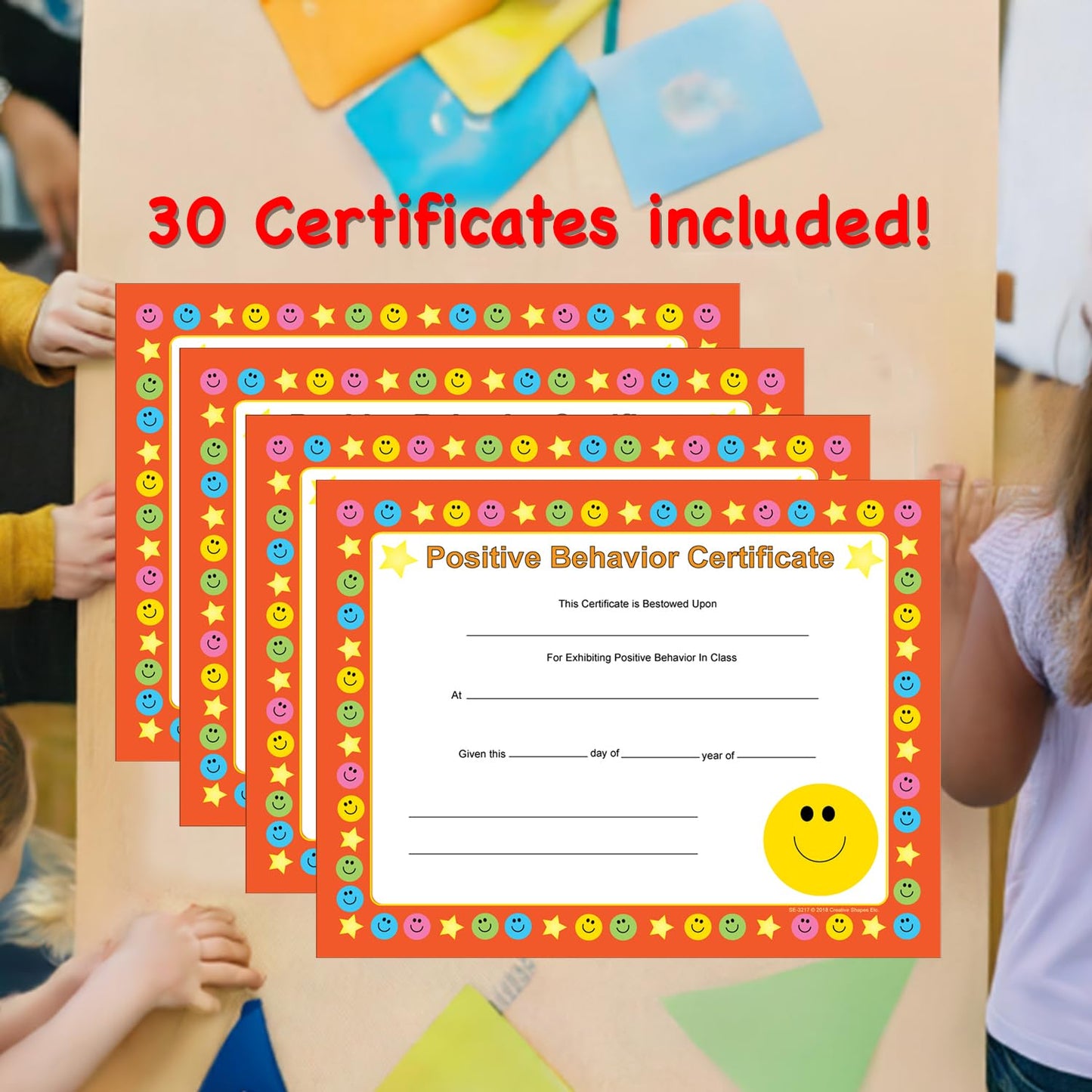 SHAPES ETC. Recognition Certificate - Positive Behavior