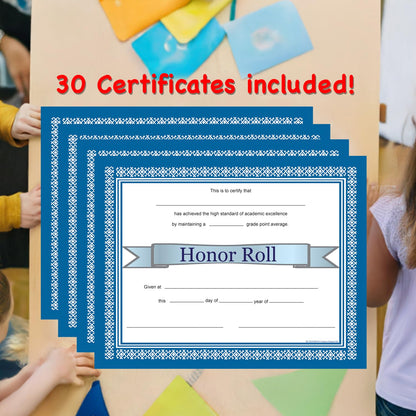 SHAPES ETC. Recognition Certificate - Honor Roll Certificate