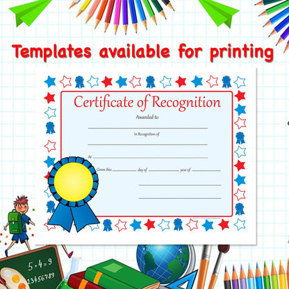 SHAPES ETC. Recognition Certificate - Certificate of Recognition