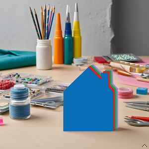 SHAPES ETC. House Assorted Color Super Cut-Outs- 8” x 10”