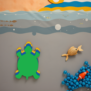 SHAPES ETC. Turtle Assorted Color Creative Cut-Outs- 5.5"
