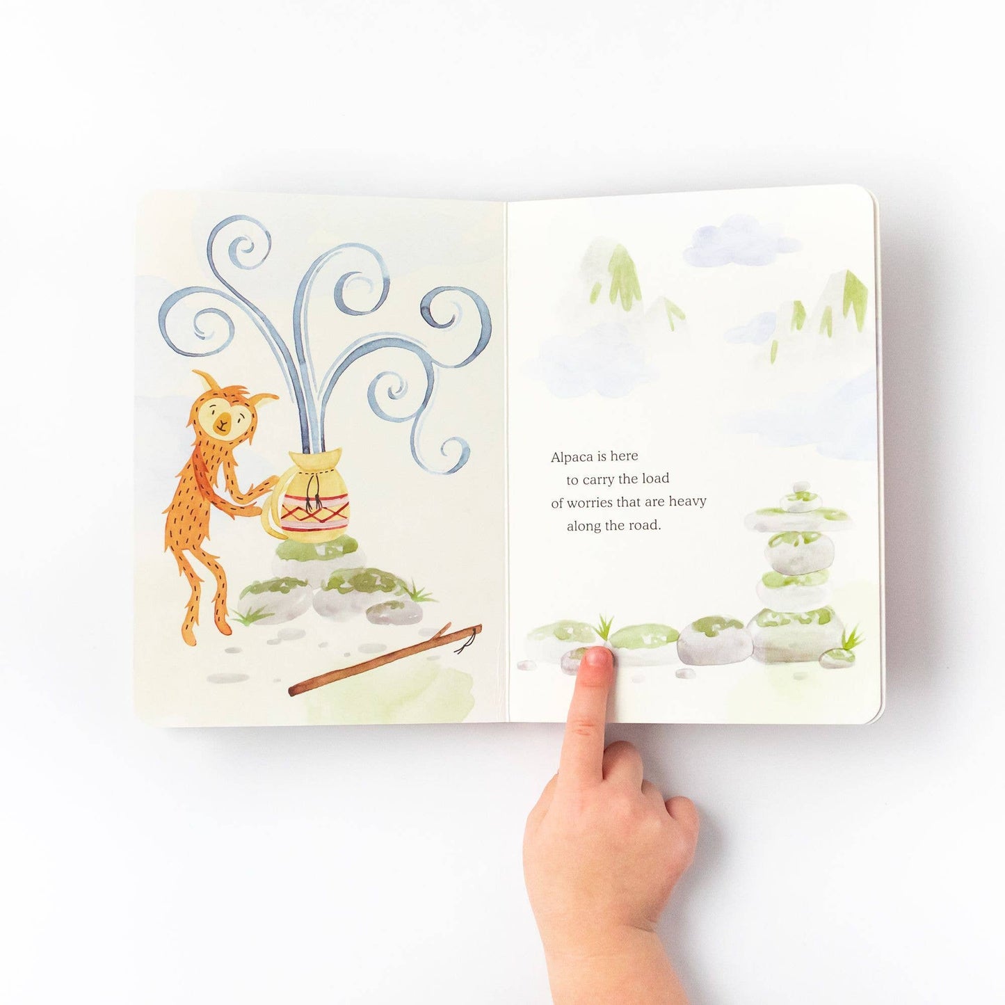 Slumberkins Book - Alpaca Holds Your Worries: A Lesson in Stress Relief