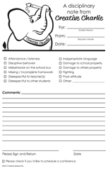 SHAPES ETC.  Notes from Teachers - Creative Charlie Disciplinary