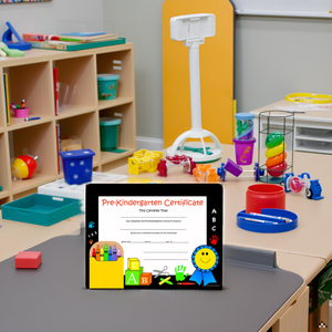 SHAPES ETC. Recognition Certificate - Pre-K Certificate