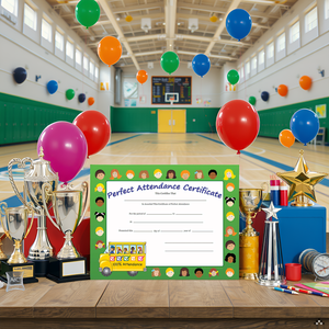 SHAPES ETC. Recognition Certificate - Perfect Attendance