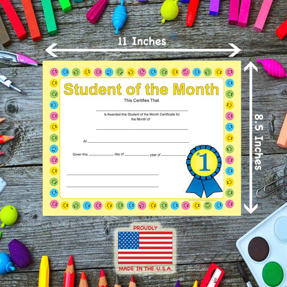 SHAPES ETC. Recognition Certificate - Student of the Month