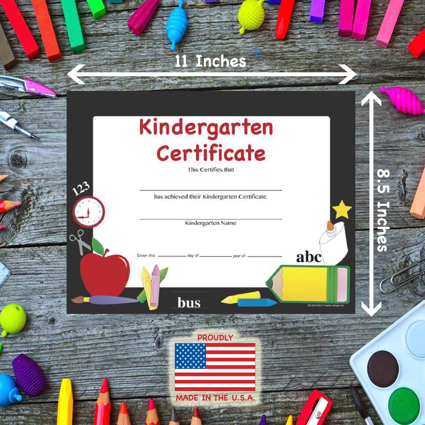 SHAPES ETC. Recognition Certificate - Kindergarten Certificate