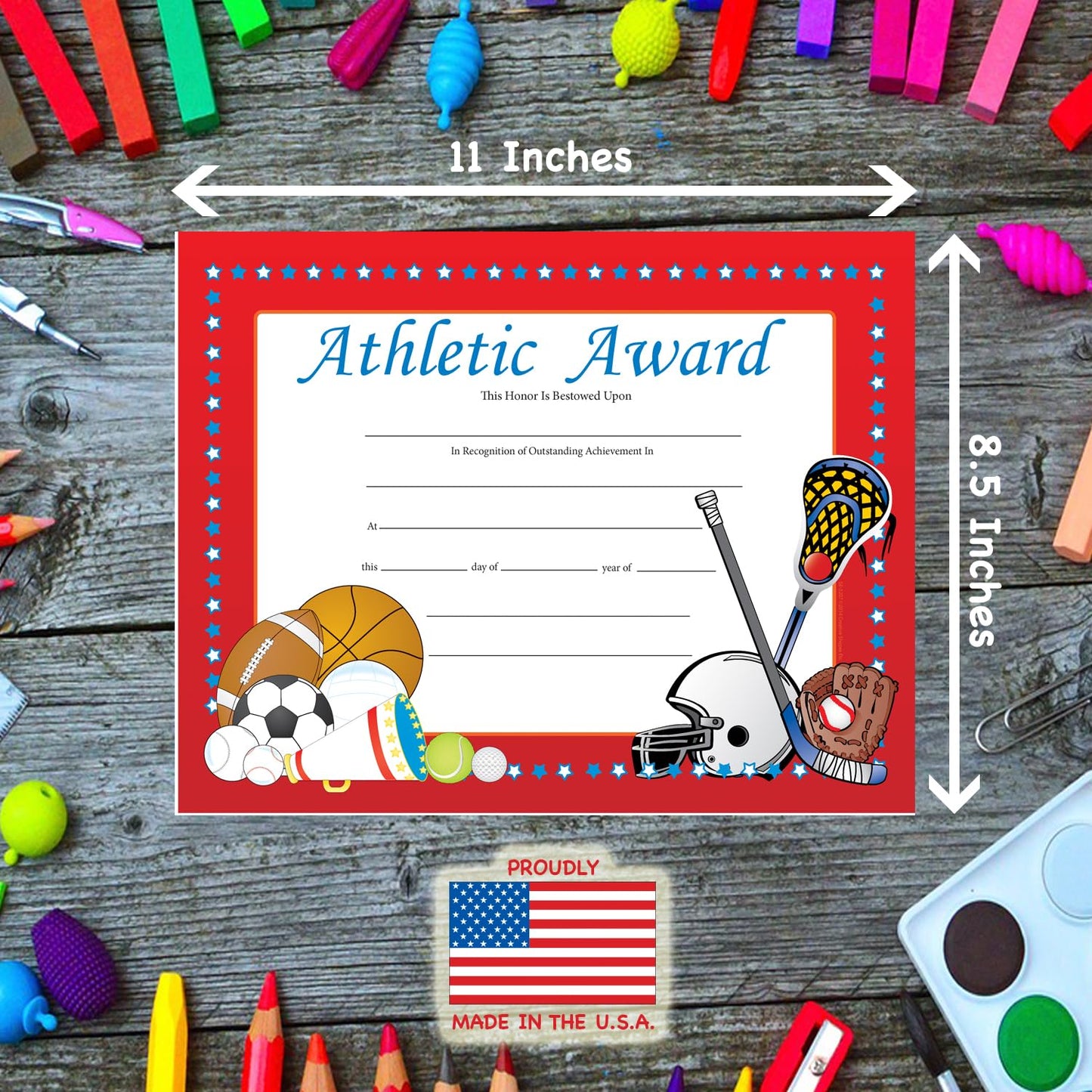 SHAPES ETC. Recognition Certificate - Athletic Award
