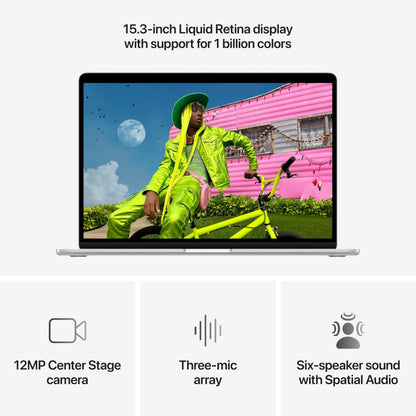 Apple 2026 MacBook Air 15-inch Laptop with M5 chip: Built for AI, 15.3-inch Liquid Retina Display, 16GB Unified Memory, 512GB SSD, 12MP Center Stage Camera, Touch ID, Wi-Fi 7; Midnight
