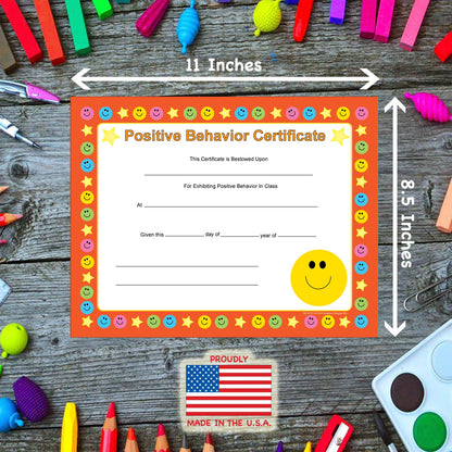 SHAPES ETC. Recognition Certificate - Positive Behavior