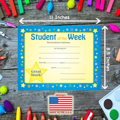 SHAPES ETC. Recognition Certificate - Student of the Week
