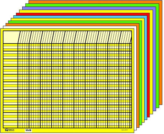 SHAPES ETC. Horizontal Chart Set - Set of 10