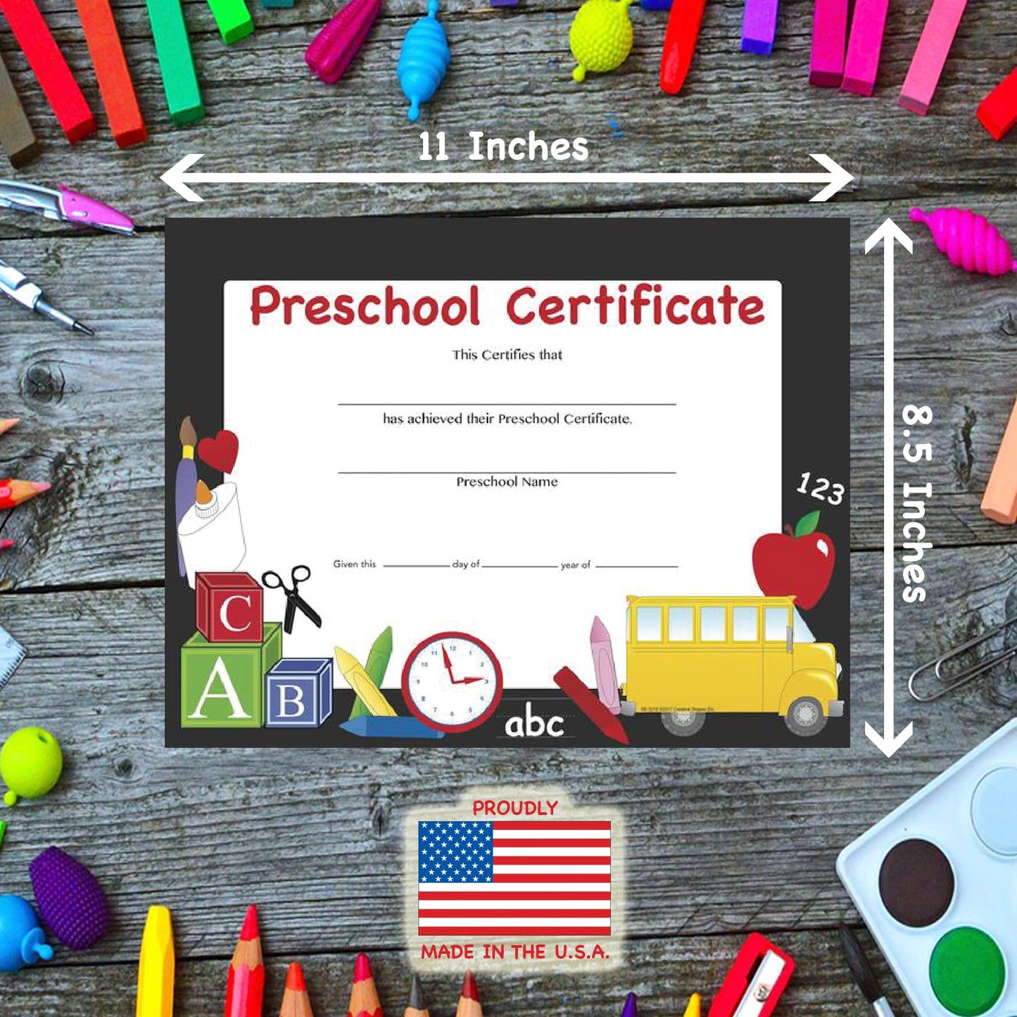 SHAPES ETC. Recognition Certificate - Preschool Certificate