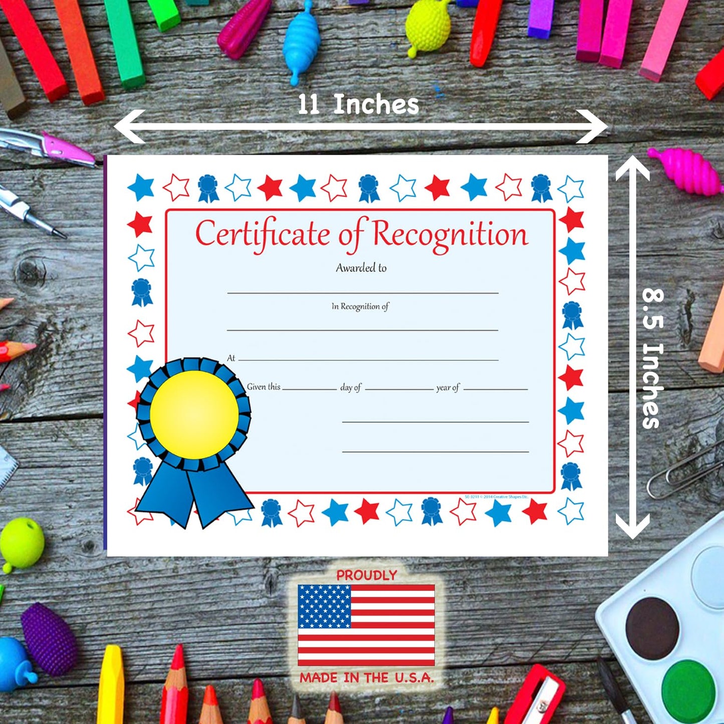 SHAPES ETC. Recognition Certificate - Certificate of Recognition