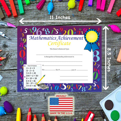 SHAPES ETC. Recognition Certificates - Mathematics Achievement