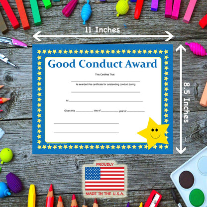 SHAPES ETC. Recognition Certificate - Good Conduct