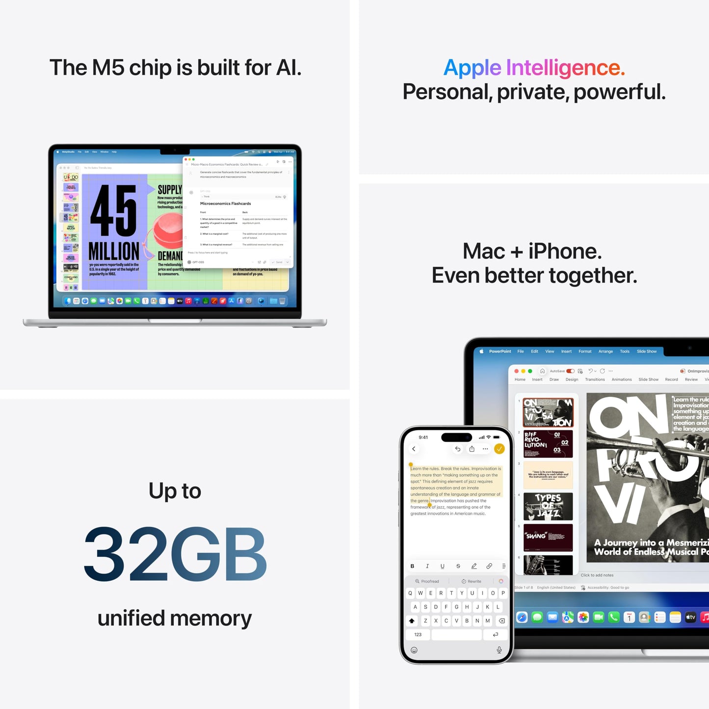 Apple 2026 MacBook Air 13-inch Laptop with M5 chip: Built for AI, 13.6-inch Liquid Retina Display, 16GB Unified Memory, 512GB SSD, 12MP Center Stage Camera, Touch ID, Wi-Fi 7; Midnight