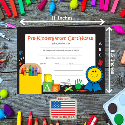 SHAPES ETC. Recognition Certificate - Pre-K Certificate