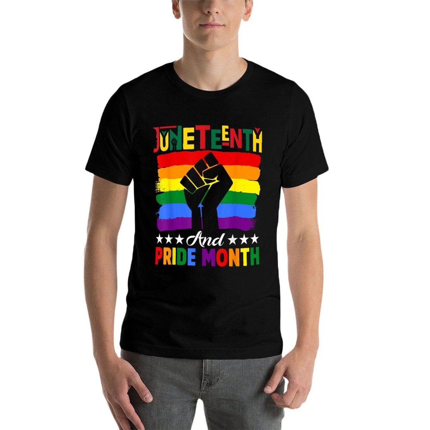 Celebrate Juneteenth And Pride Month Fist African Men Women  Affordable Price T-Shirt