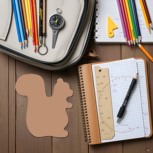SHAPES ETC. Sticky Shape Notepad - Squirrel