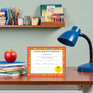 SHAPES ETC. Recognition Certificate - Positive Behavior