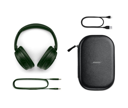 Bose QuietComfort Headphones - Wireless Bluetooth Headphones, Active Over Ear Noise Cancelling and Mic, USB-C Charging, Deep Bass, Up to 24 Hours of Playtime, Black
