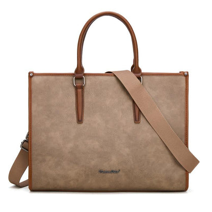 Montana West Laptop Tote Bag for Women 15.6 Inch Waterproof Leather Computer Bags Business Office Work Briefcase