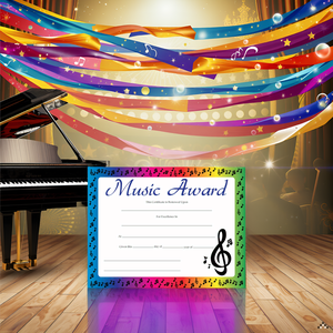 SHAPES ETC. Recognition Certificate - Music Award