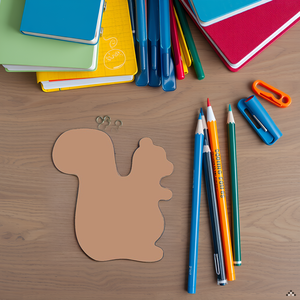 SHAPES ETC. Sticky Shape Notepad - Squirrel