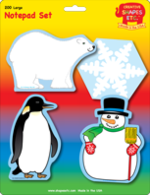 SHAPES ETC. Large Notepad Set - Winter