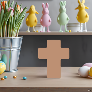 SHAPES ETC. Sticky Shape Notepad - Brown Cross