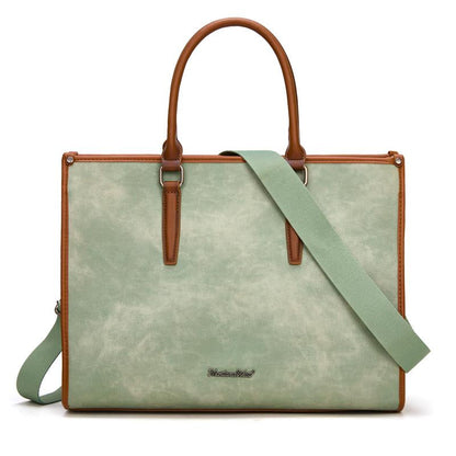 Montana West Laptop Tote Bag for Women 15.6 Inch Waterproof Leather Computer Bags Business Office Work Briefcase