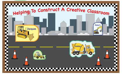 SHAPES ETC.  Mini Cardstock Accents - Construction Variety Pack