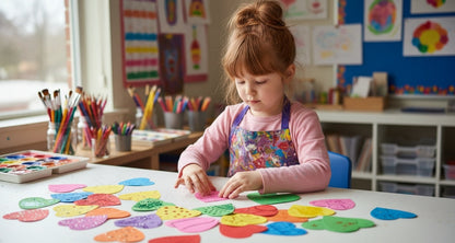 SHAPES ETC. Baby Heart Tri-Color Creative Cut-Outs- 2" x 2.75"